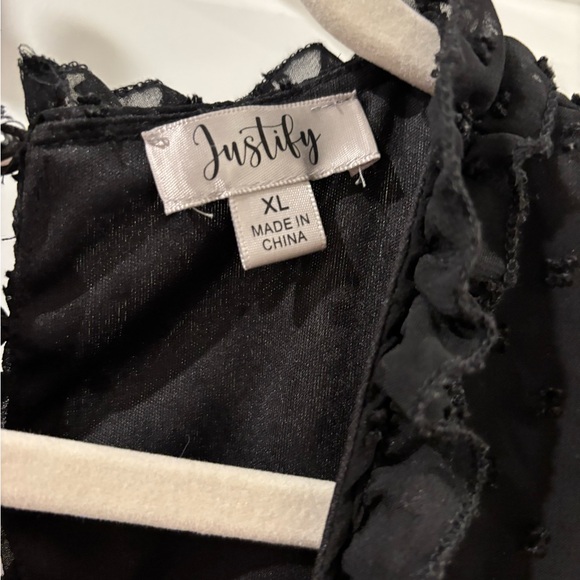 Black Ruffled Dress - Picture 4 of 4